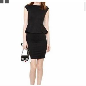 Alice and Olivia Black peplum dress